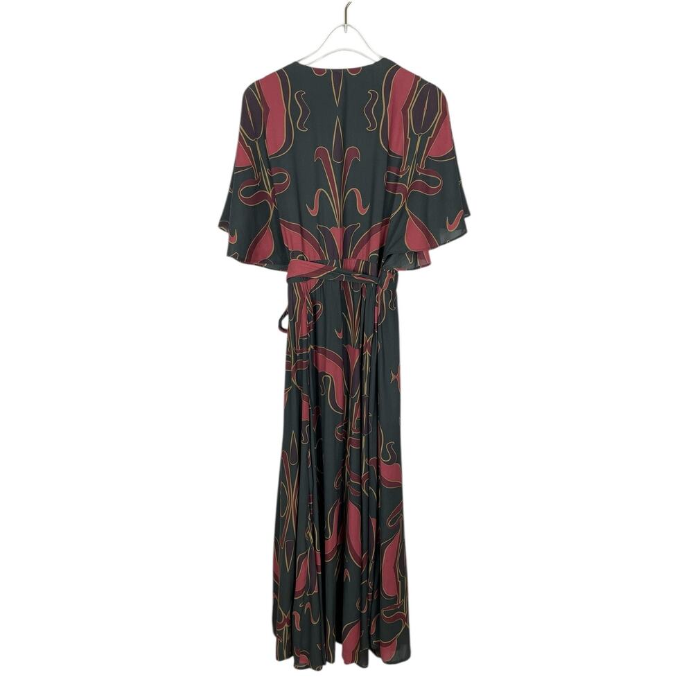 Free People Sweet Escape Floral Maxi Wrap Dress Boho Festival Size XS - Picture 11 of 16